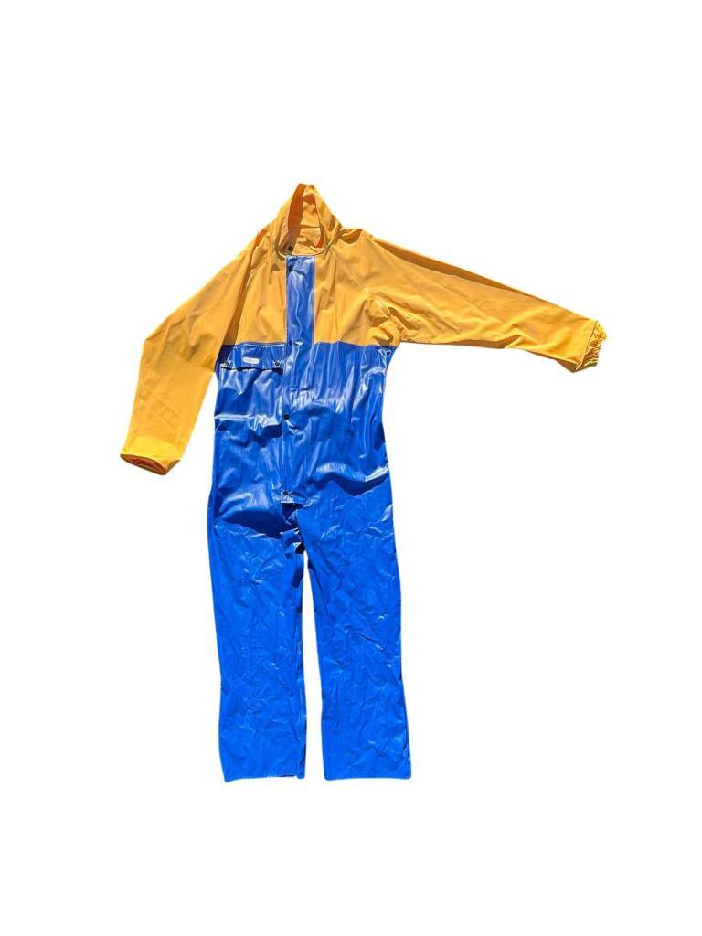 Combinaison De Pluie ELKA Turquoise - Taille 128 - Occasion Très Bon état